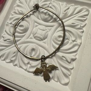 Vintage Jeep Collins Brass Angel Bracelet